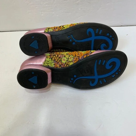 JOHN FLUEVOG DARBY FELLOWSHIP IN PINK WITH TAPESTRY ACCENT - Picture 8 of 10